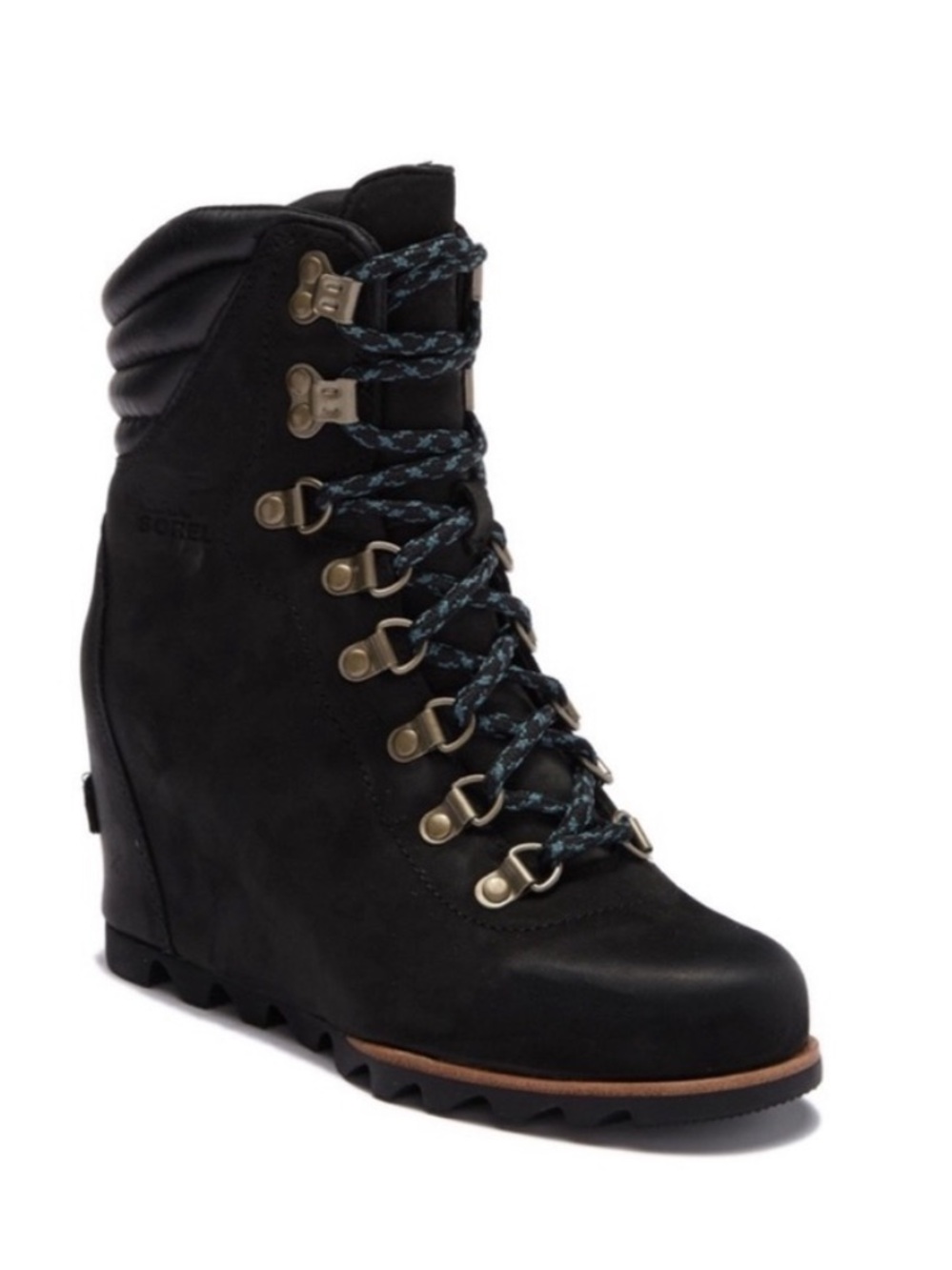 Sorel Conquest Wedge Boot Waterproof Black Size 6.5